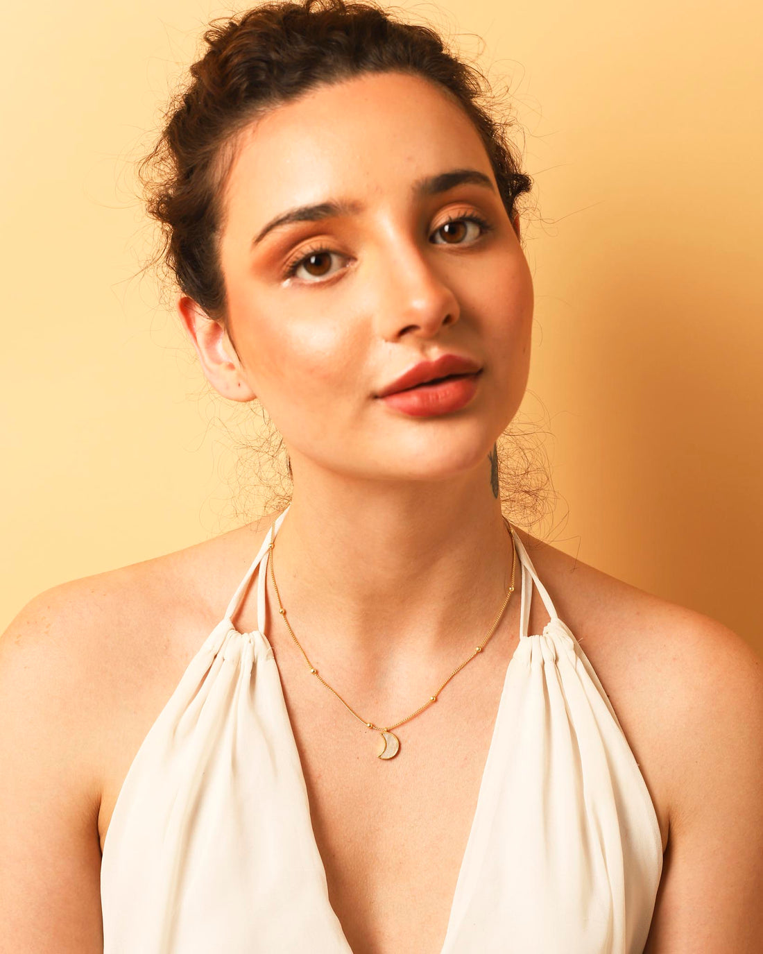 Stellar Elegance - Chakra Necklace Mother of Pearl - Lila Rasa