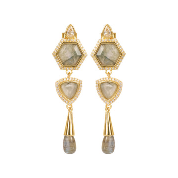 Timeless Radiance With Labradorite Earring