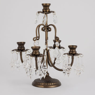 Crystal Girandoles 5 Arms(Clear)