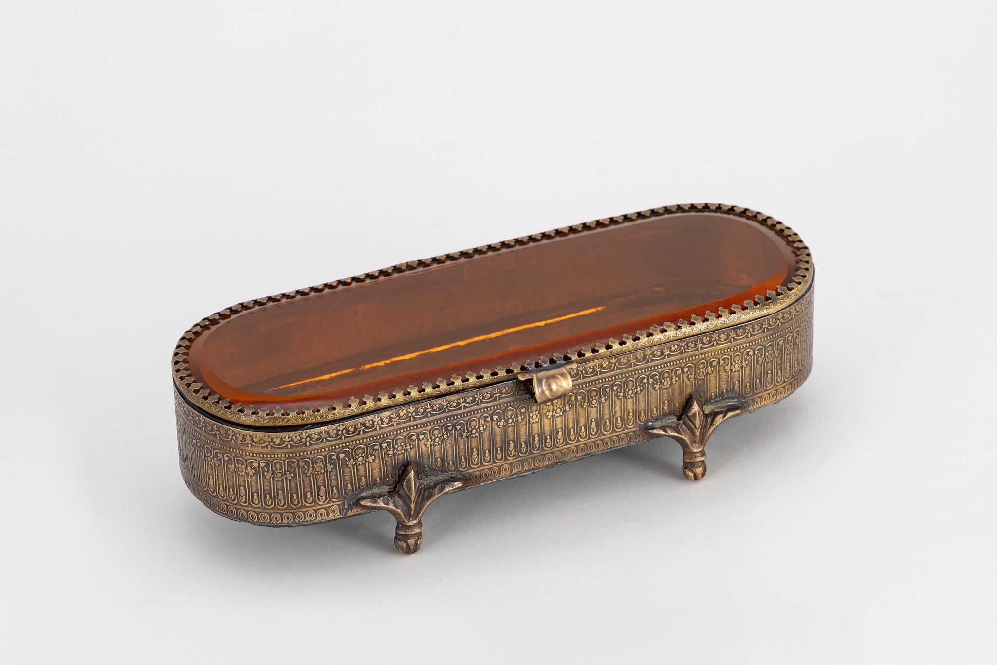 French Classic Spectacle Case (Amber)