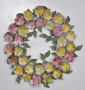 Flower's And Leave Wall Wreath