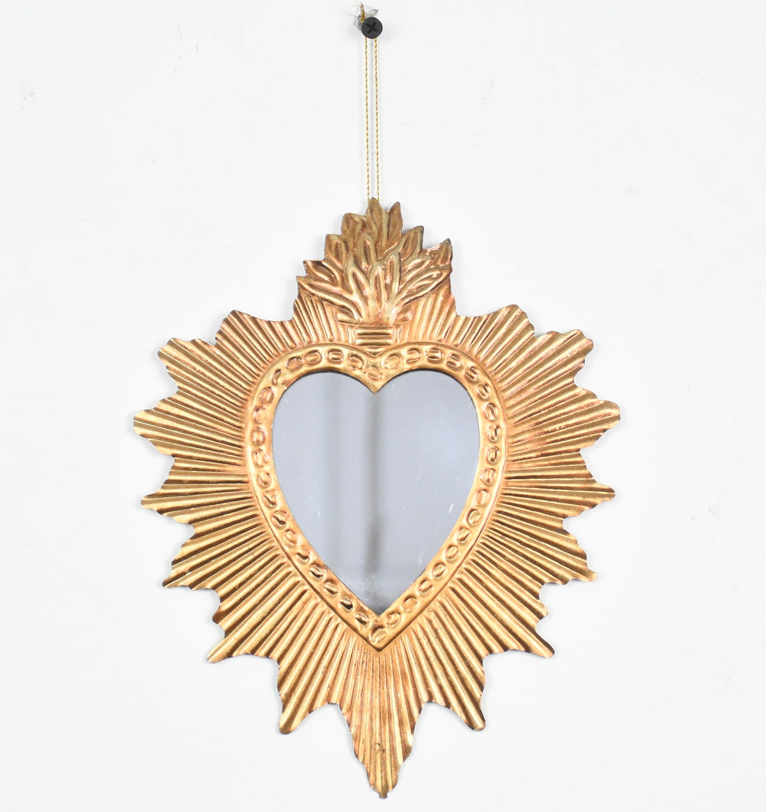 Antique Heart Frame Mirror Ornament (Large)
