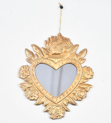 Botanical Heart Mirror Ornament