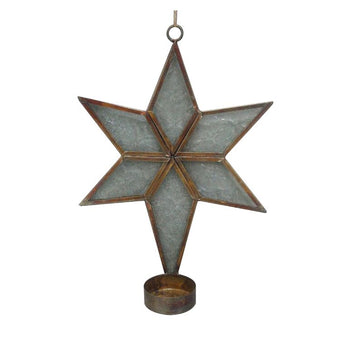 Star of Heritage:Brass & Frosted Glass Wall Scone