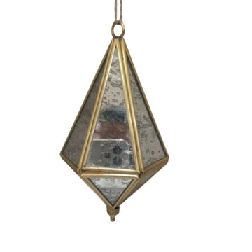Antique Mirror Diamond Décor