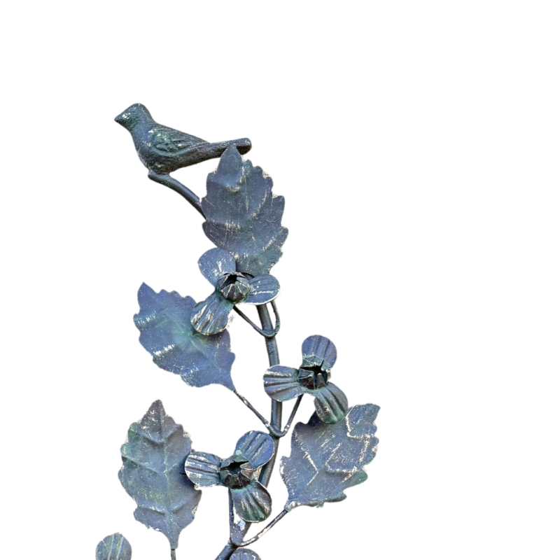 Antique Bird Wreath Candle Holder
