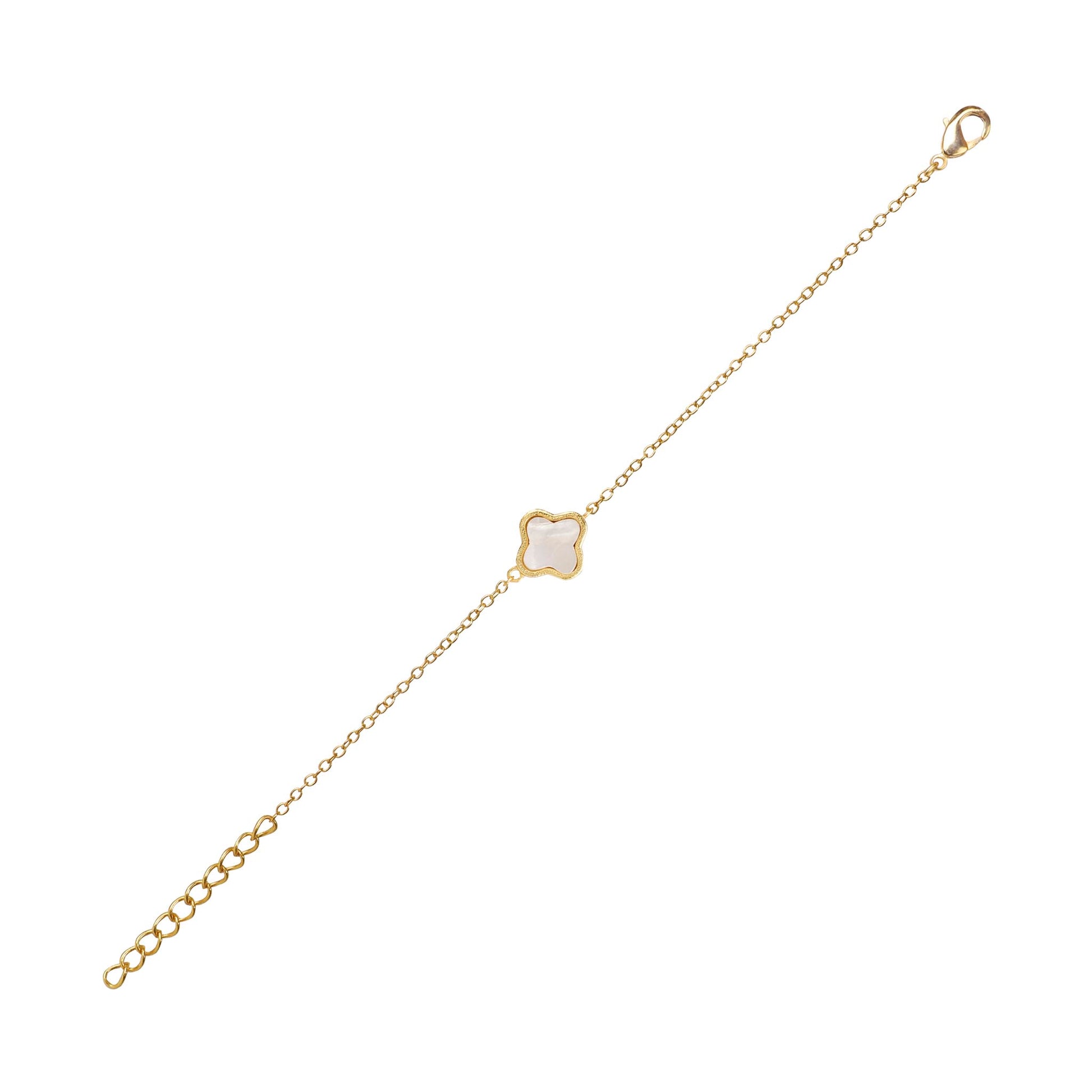 Clover Bracelet Mother of Pearl - Lila Rasa