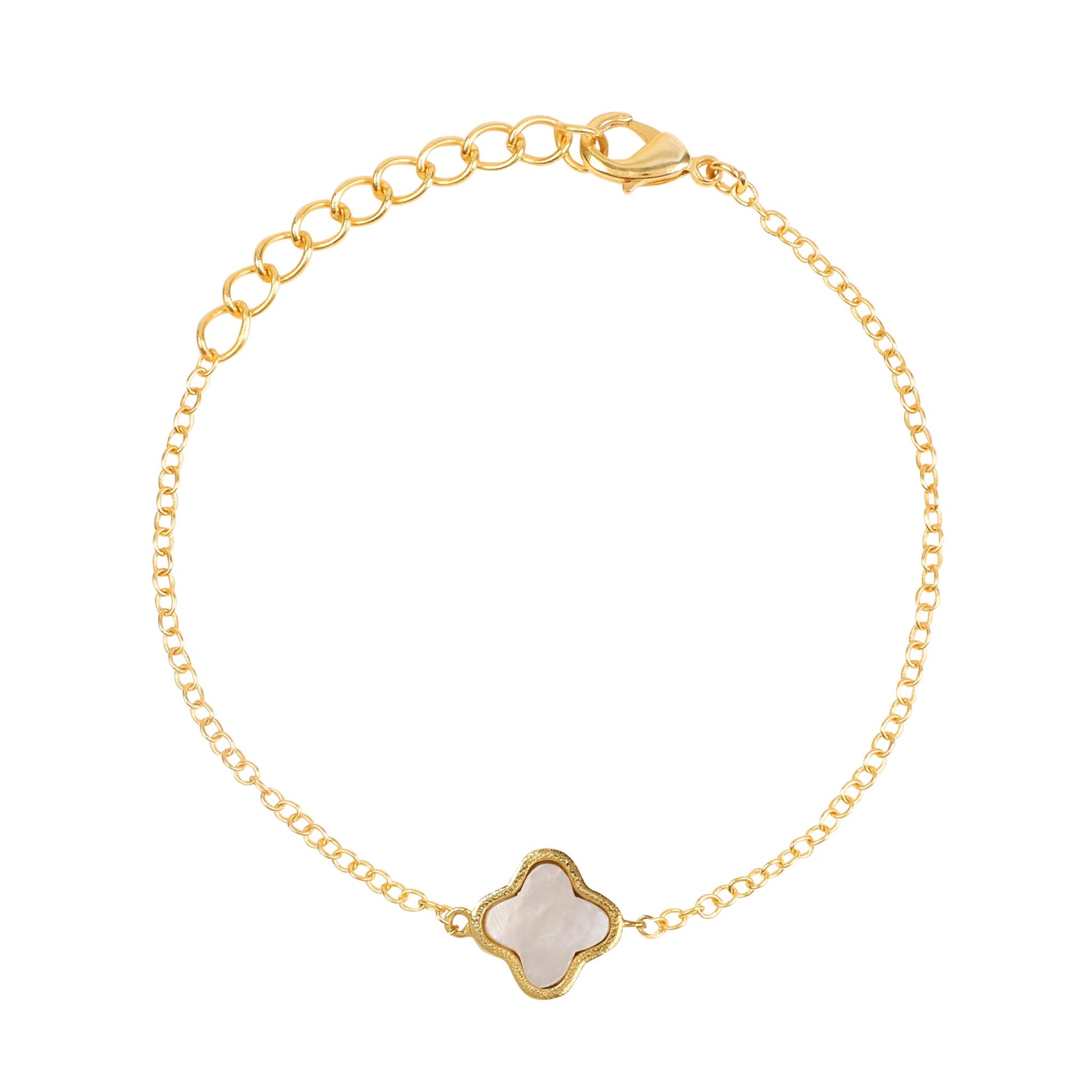Clover Bracelet Mother of Pearl - Lila Rasa