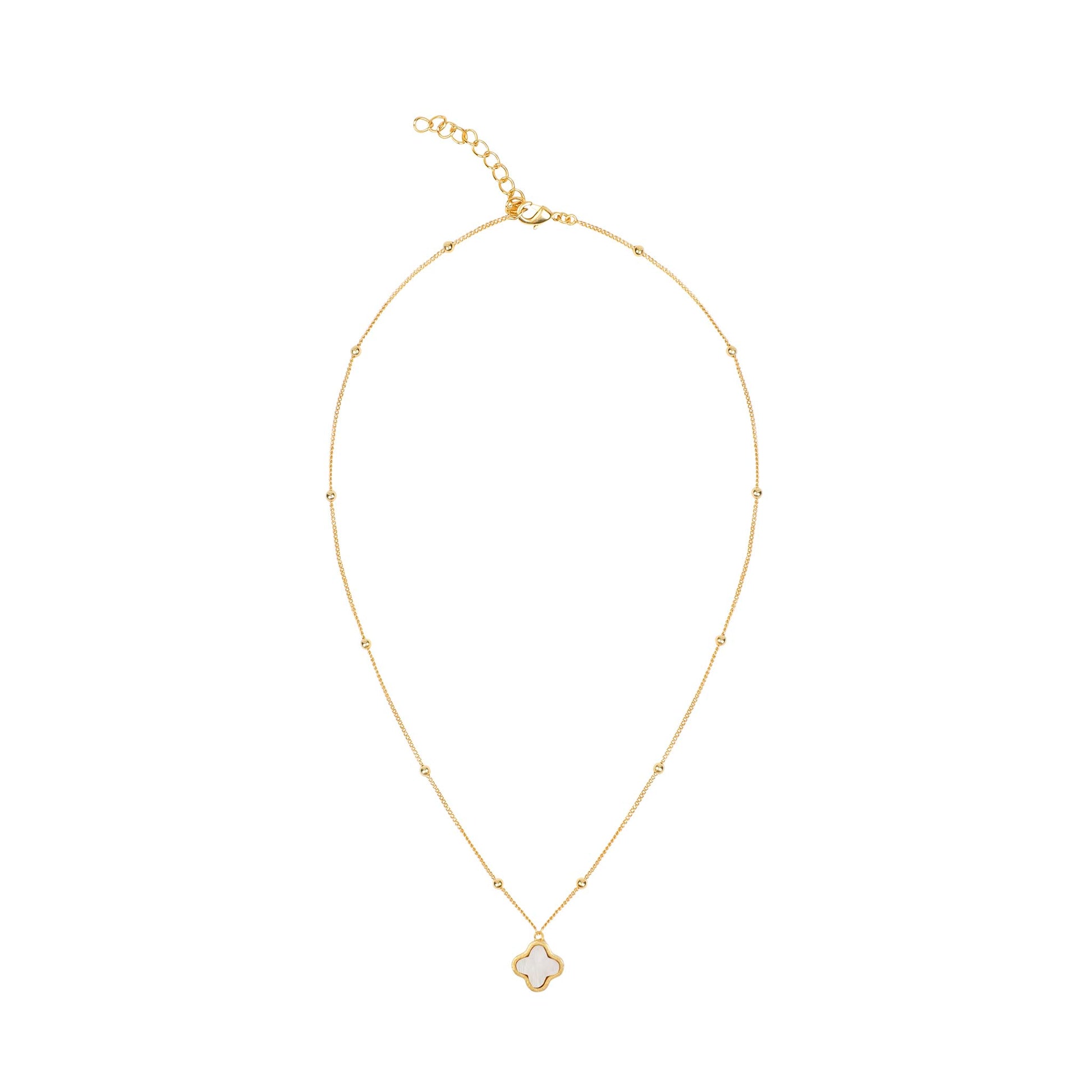 Clover Necklace Mother of Pearl - Lila Rasa