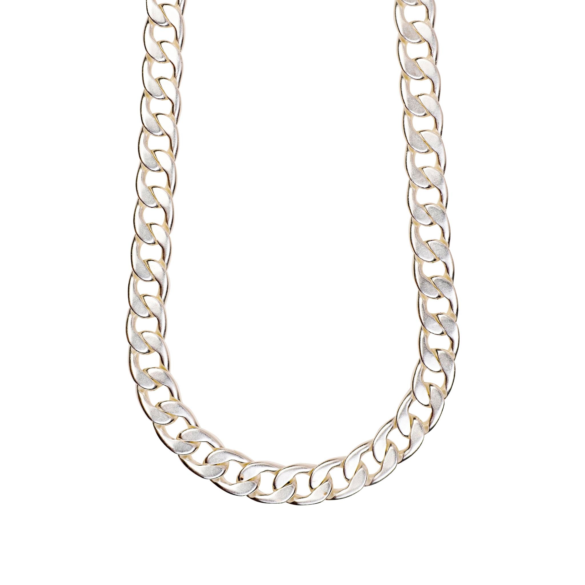 Curb Chain Silver 21