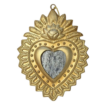 Milagro Heart Distressed Mirror