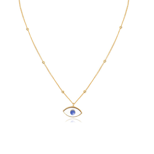 Evil Eye Necklace Mother of Pearl - Lila Rasa