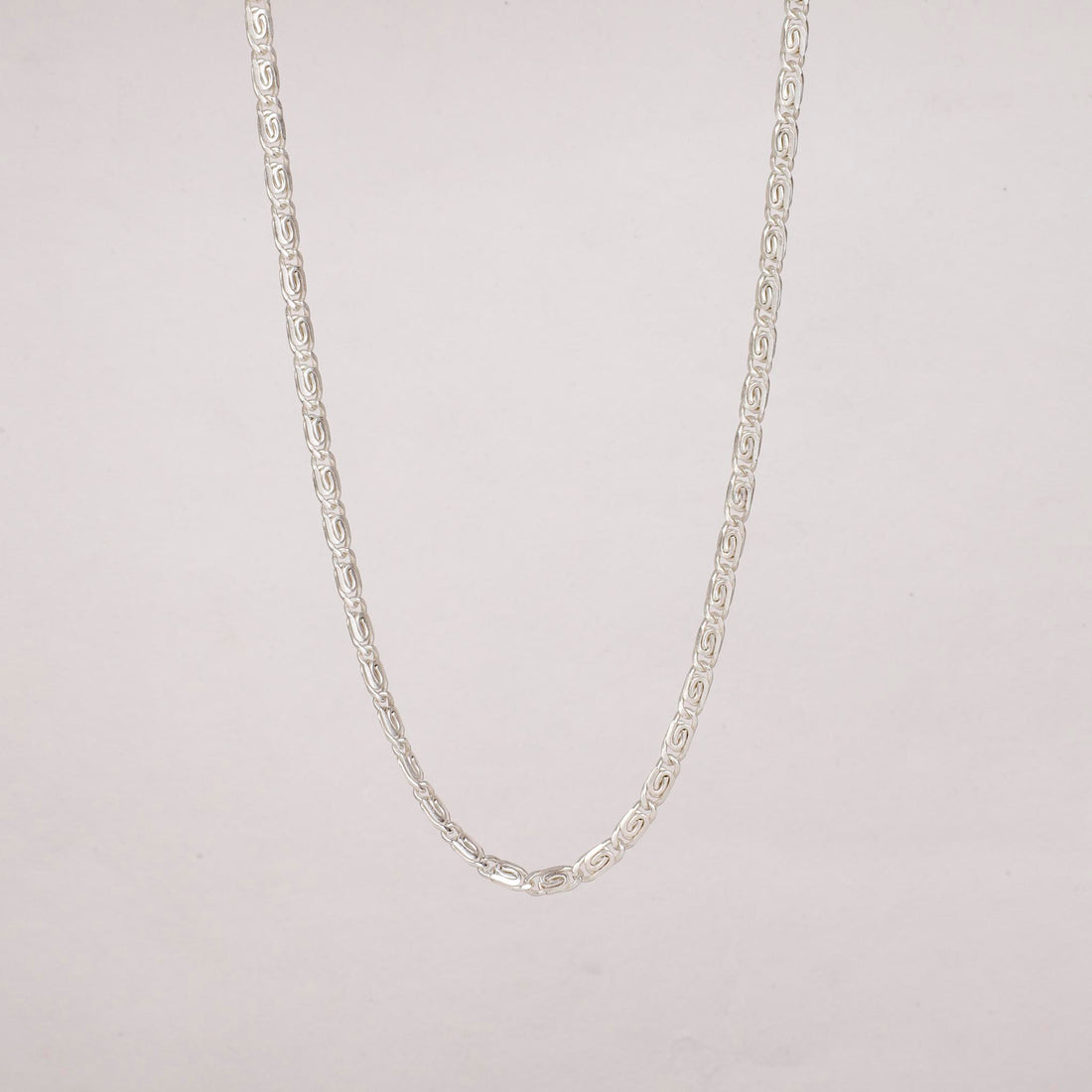 Figaro Chain Necklace Silver 19" - Lila Rasa