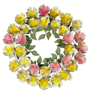 Flower's And Leave Wall Wreath