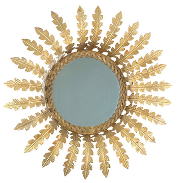 Golden leaf Accent Mirror
