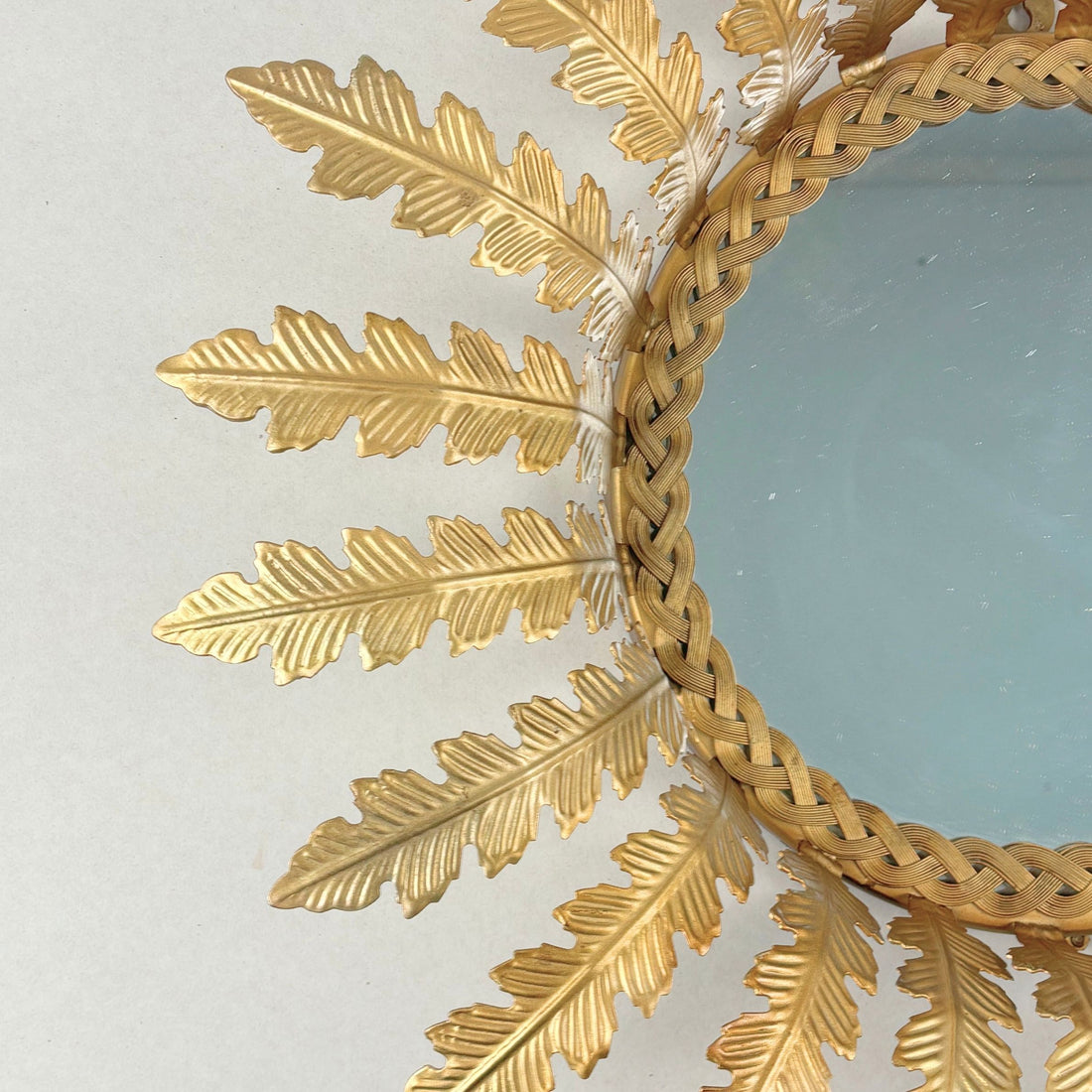 Golden leaf Accent Mirror
