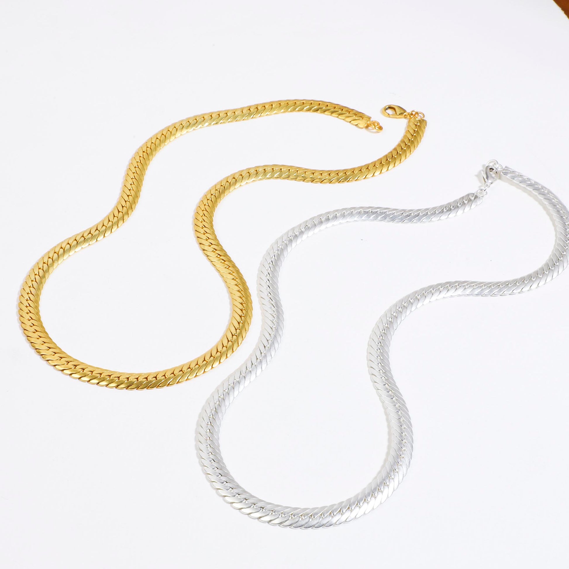 Snake Chain  Gold 22" 56 Cm - Lila Rasa