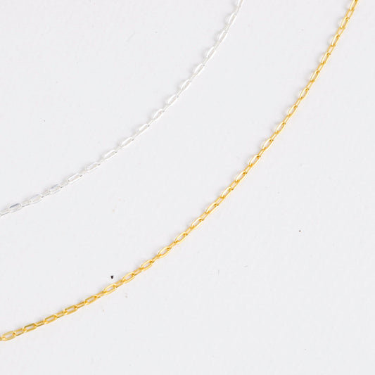 PaperClip Chain Necklace Silver (Small) - Lila Rasa