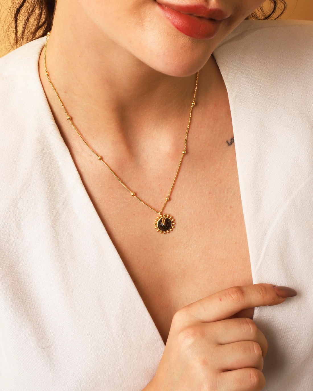 Stellar Elegance - Chakra Necklace Tiger Eye - Lila Rasa