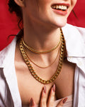 Rope Chain Necklace Gold 17