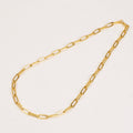 Paperclip Chain Necklace Gold (Large) - Lila Rasa
