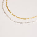 Paperclip Chain Necklace Silver (Large) - Lila Rasa