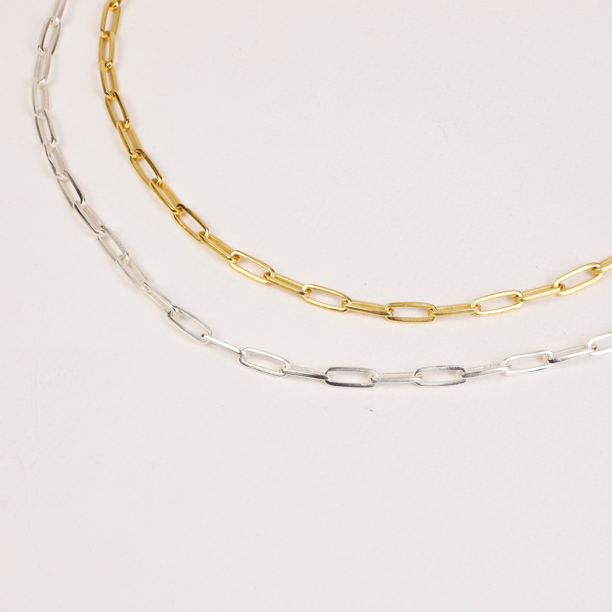 Paperclip Chain Necklace Silver (Large) - Lila Rasa