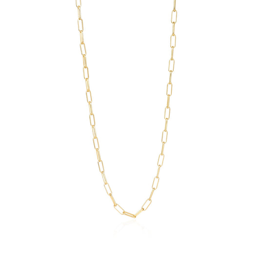 Paperclip Chain Necklace(Medium)  Gold - Lila Rasa