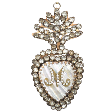 Jewelled Sacred Heart Locket Box