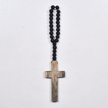 Wooden Beaded Hanging With Plus