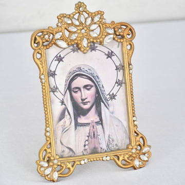 Antique Gold Jewelled Photo Frame