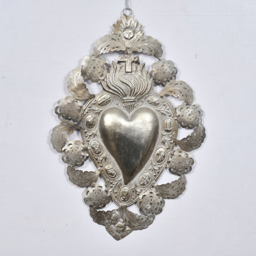 FILGREE CUTOUT CHERUBS MILAGRO HEART (S)