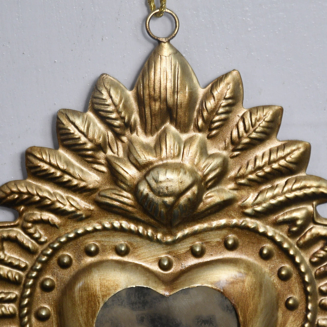 Milagro Heart Distressed Mirror