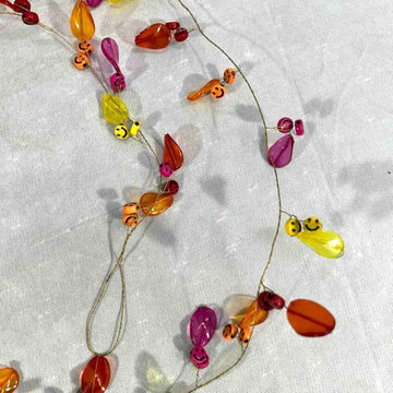 Coloured Leaves Metal Garland