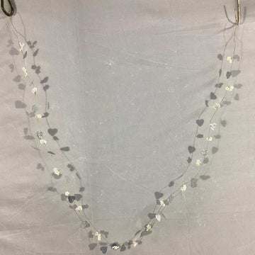 Silver Hearts & Beads Garland