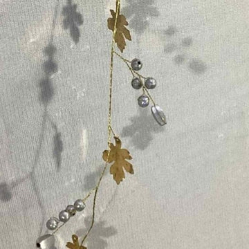 Natural Brass Leaves Garland