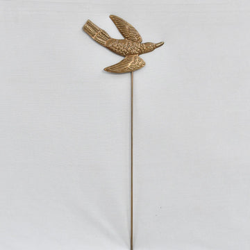 Antique Gold Bird Bouquet Stick