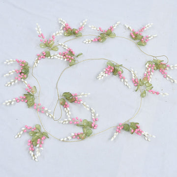 Pink Wisteria Garland