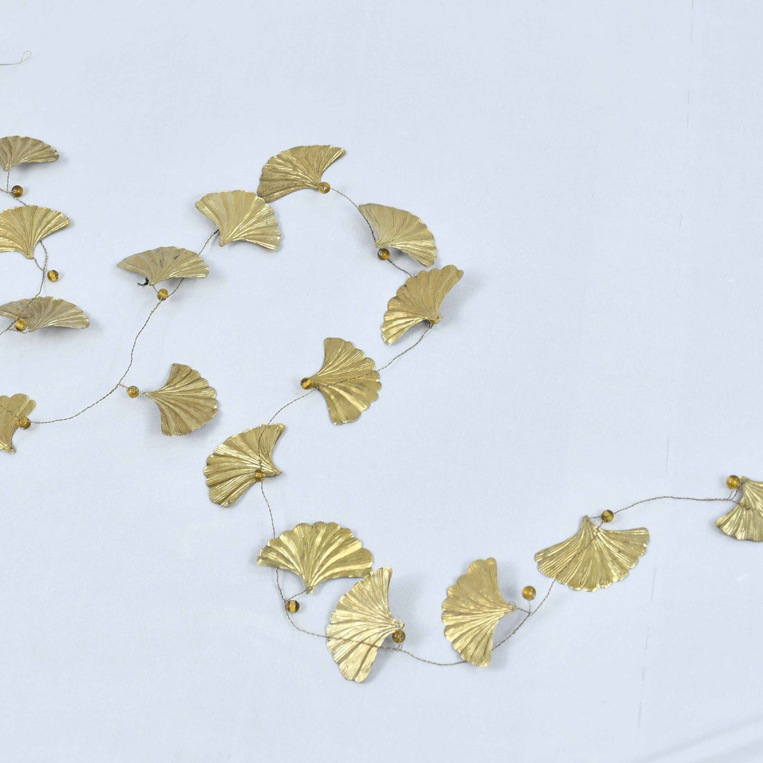 Antique Gold Ginkgo Leaf Garland