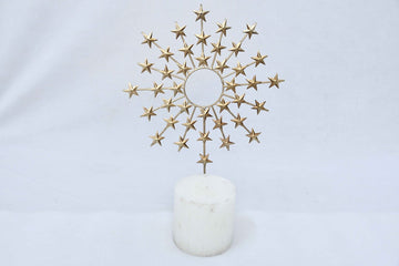 Antique Gold Sun Candle Pin
