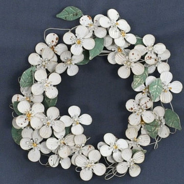 White Floral Wreath