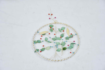 Tree of Life  Wreath With Colorful Beads