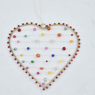 Beaded Heart Decoration