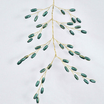 Holly Berry Green Beads