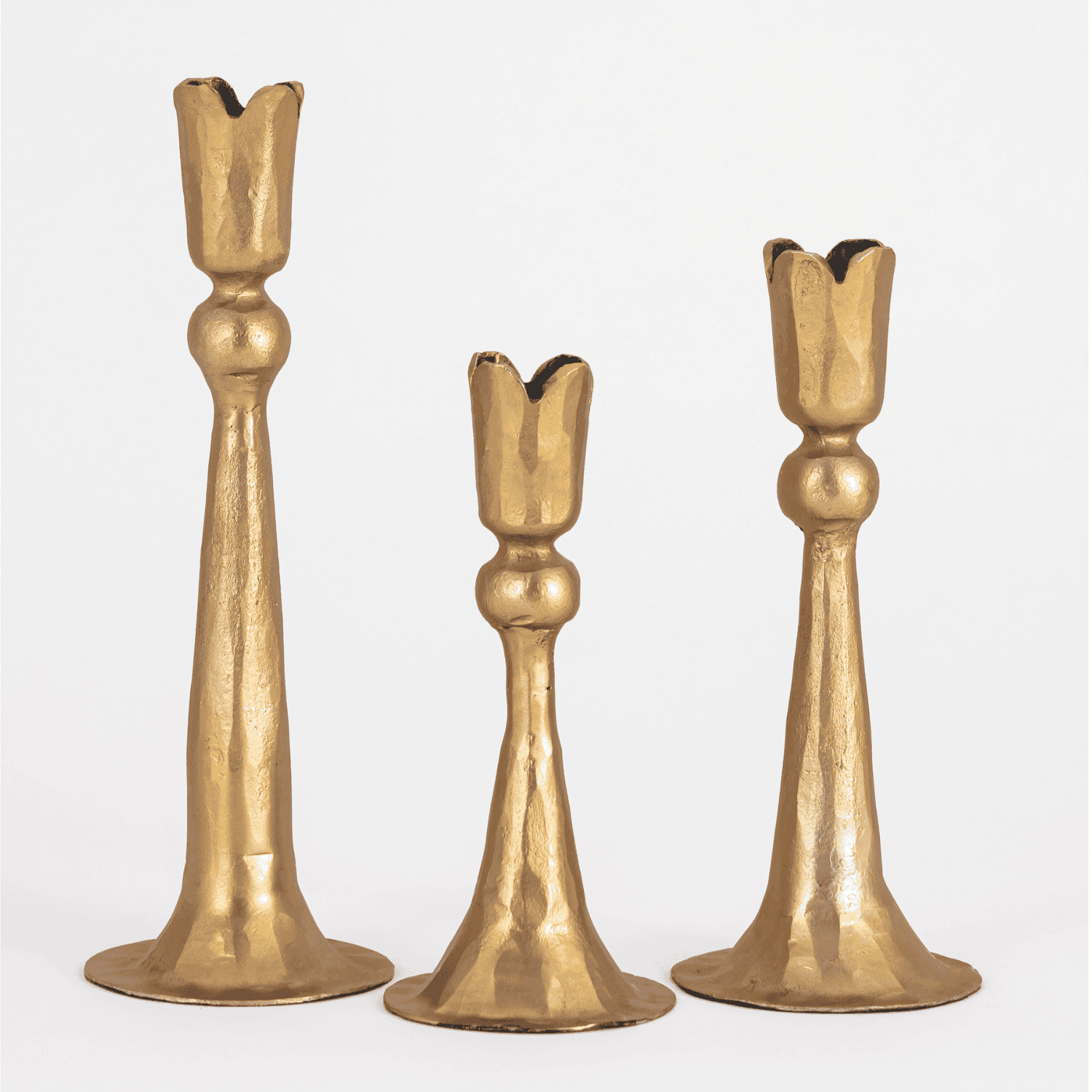 Chicago Art Forged Candlestand - Matt Bright Bronze