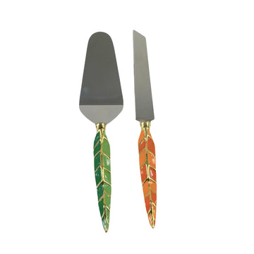 Verdant Amber Cake Set Of 2