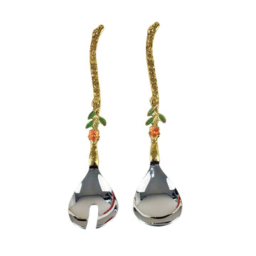 Golden Vine Salad Server Set of 2