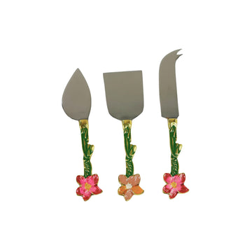 Floral Vine Cheese Knife Set of 3