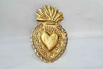 Flames of heart napkin ring (Gold Antique) set of 4