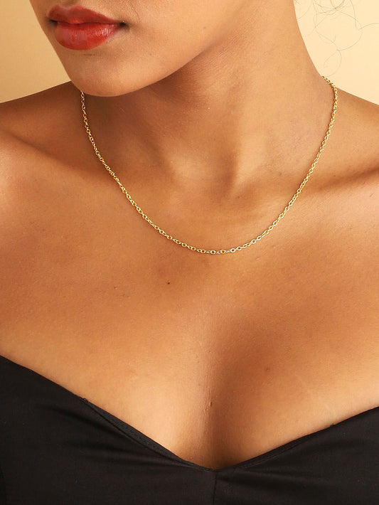 Fine Chain Necklace  Gold - Lila Rasa